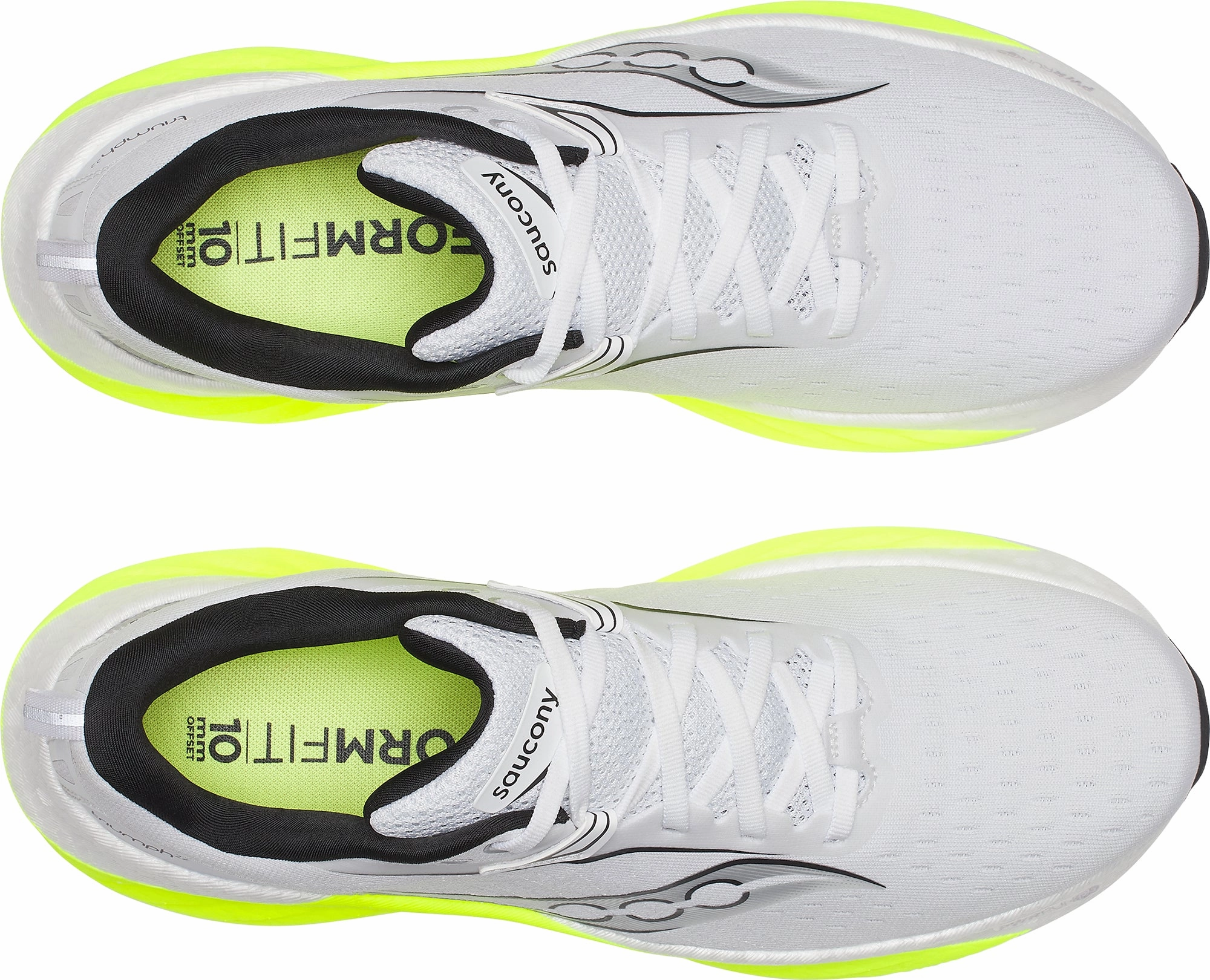 Saucony Triumph 22 Mens Running Shoes - White Ultra Cushion Collar