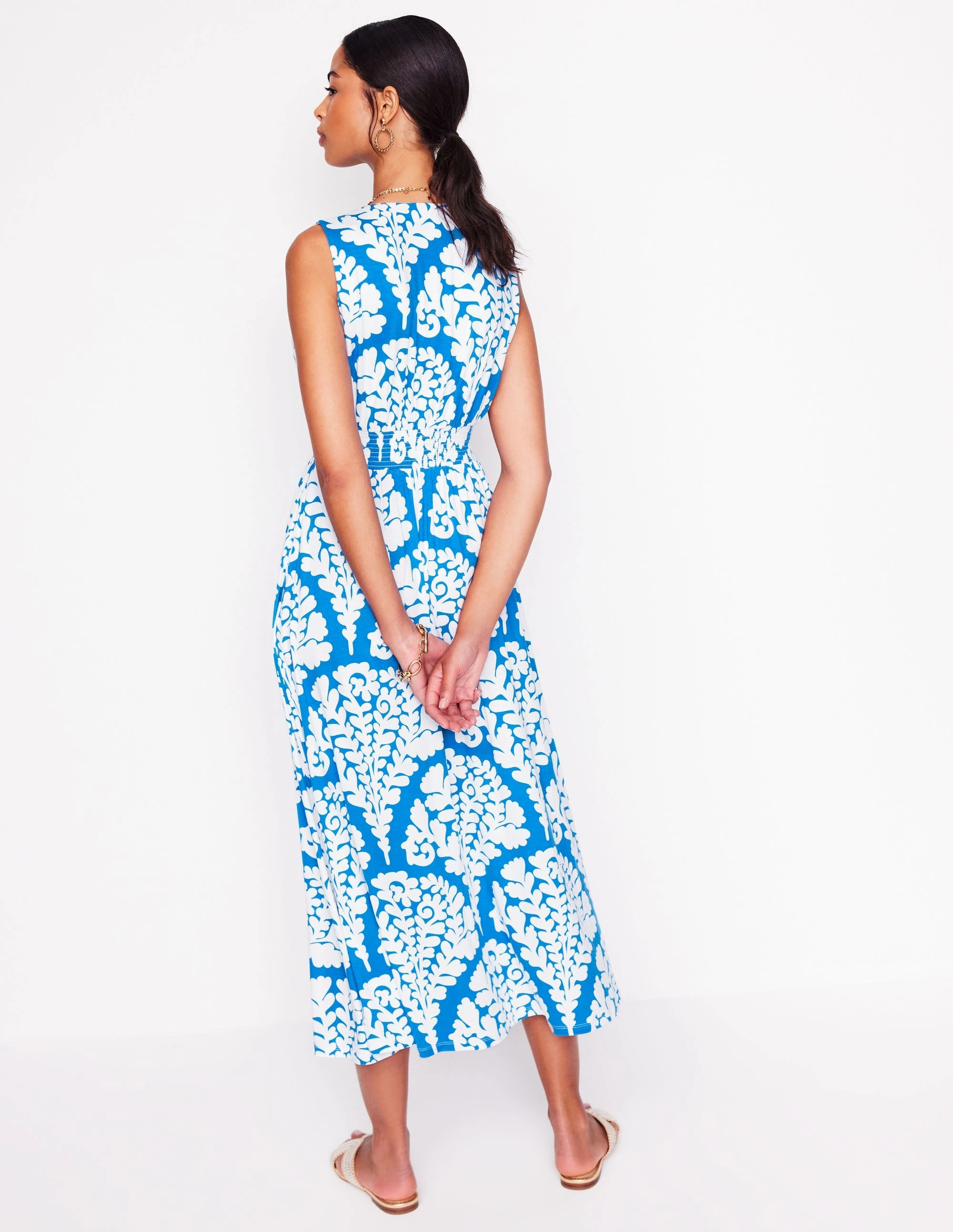 Paloma Jersey Maxi Dress-Cerulean Blue, Blossomy Inclusive Fit Polished Tailoring