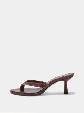 Daphne Leather Thong Sandals Comfortable Upper
