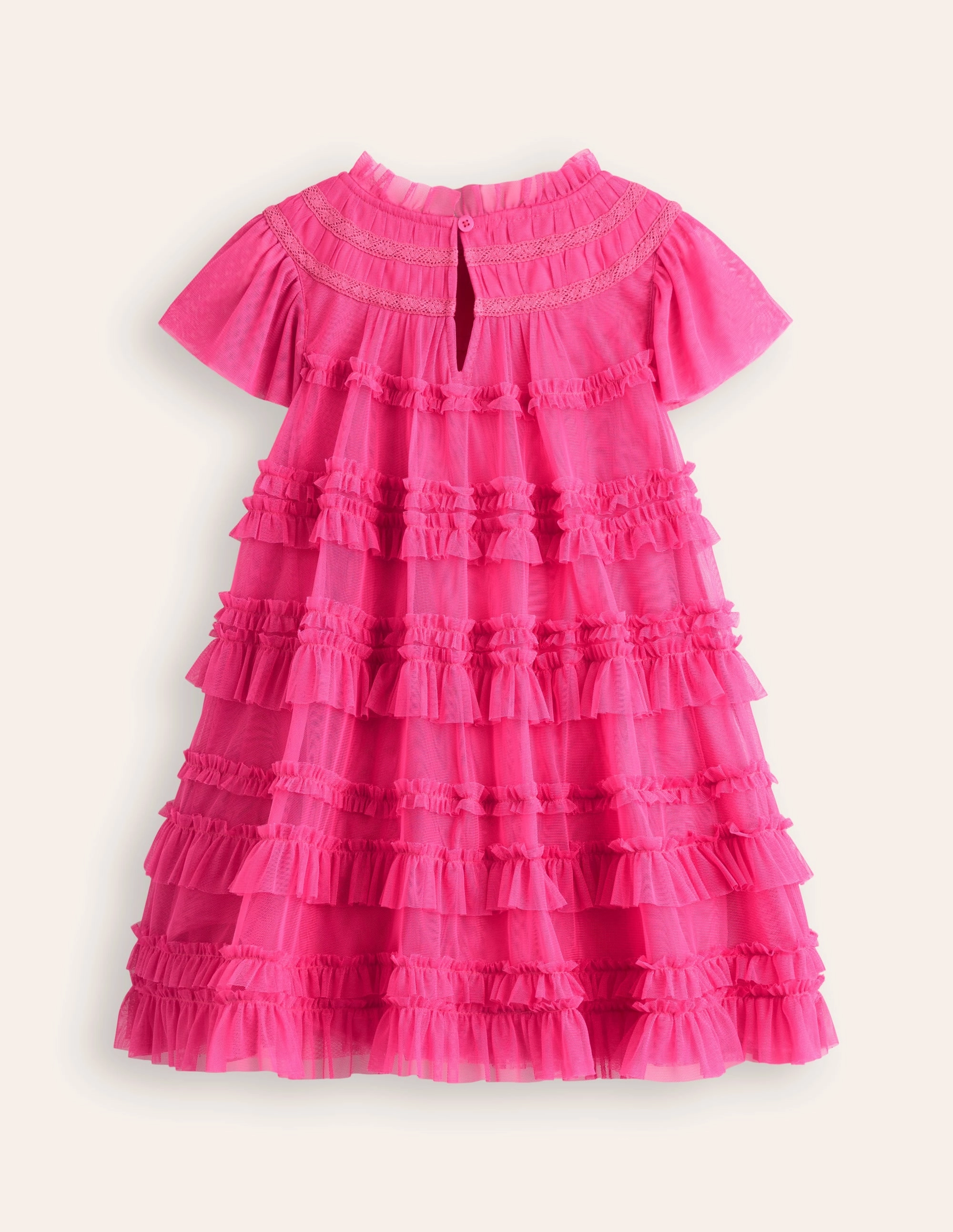 Happy Glow Dress-Up Style Winnie Tulle Tiered Dress-Rose Petal Pink