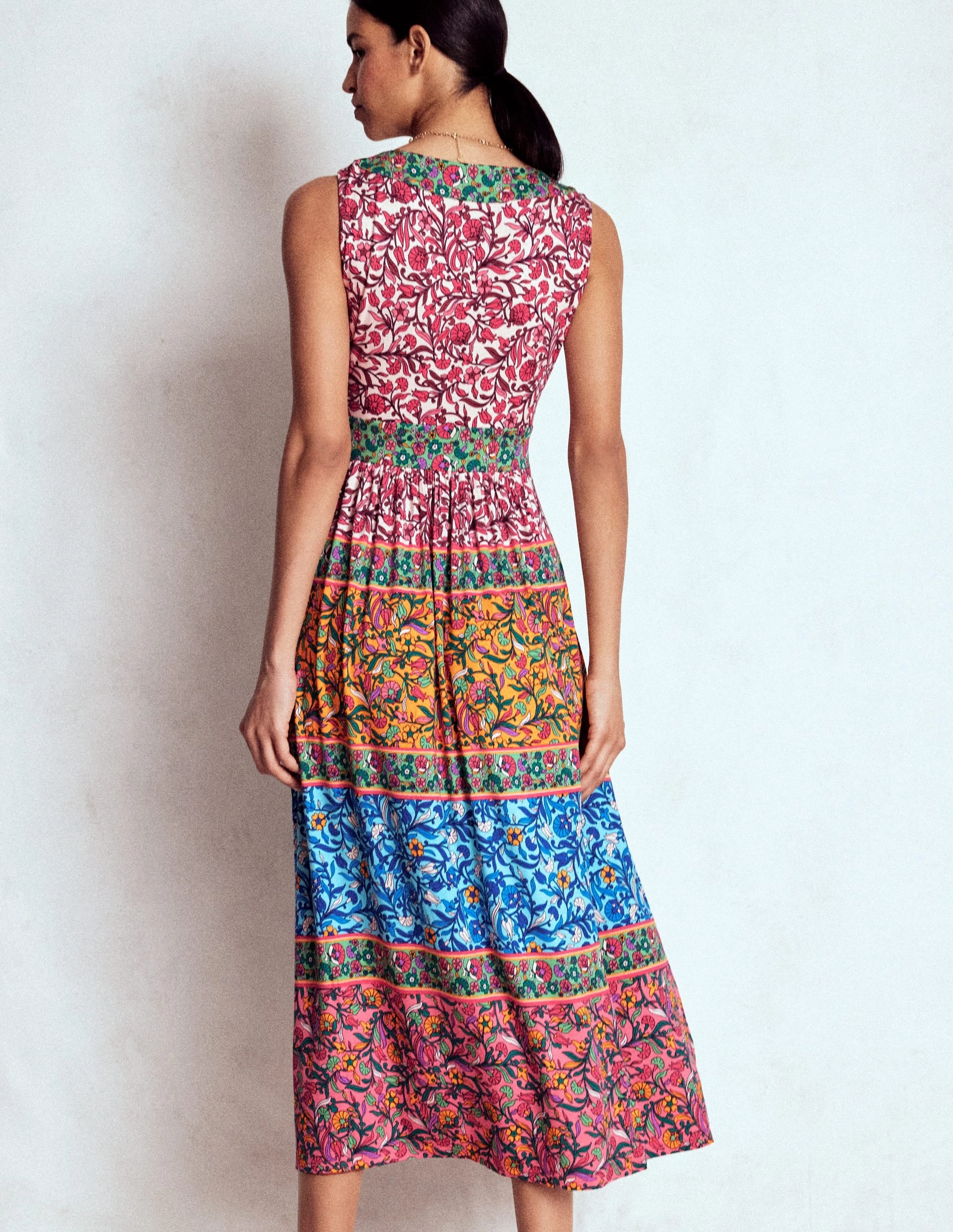 Olympia Jersey Maxi Dress-Multi, Enchanting Vine Day Ready Look