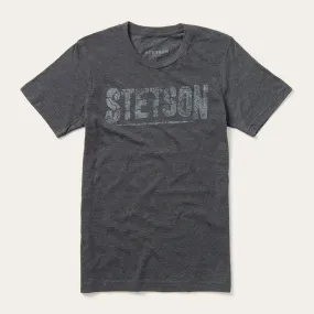 Distressed Stetson Graphic Tee Soft Material Minimal Design