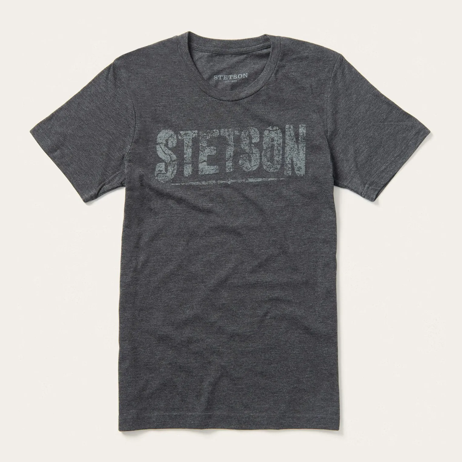 Distressed Stetson Graphic Tee Versatile Styling