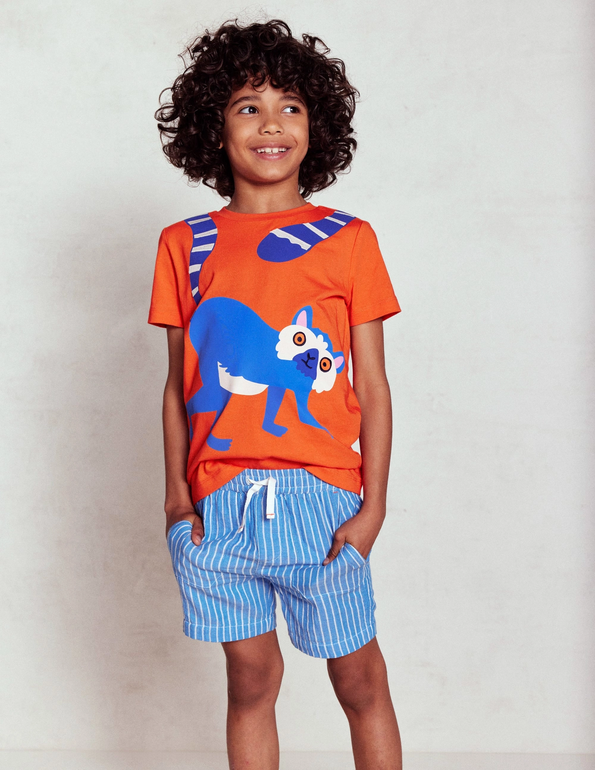 High-End Quality Clean Fabric Double Cloth Shorts-Campanula Ticking