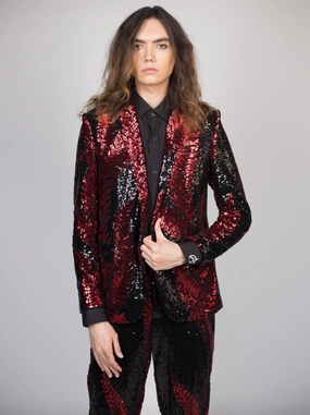 Any Old Iron Red Leaf Suit Smart Construction tailored look