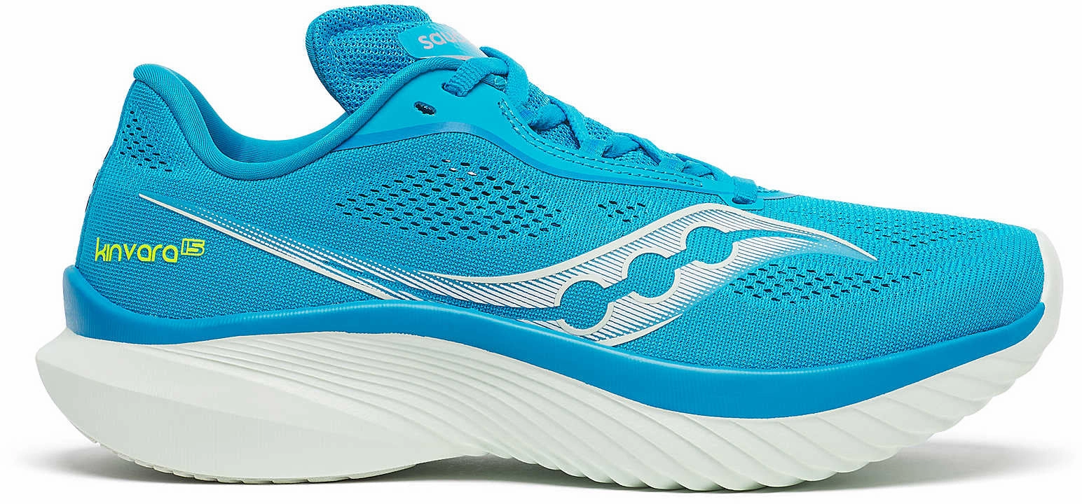 moisture - wicking running footwear High quality standard Saucony Kinvara 15 Womens Running Shoes - Blue
