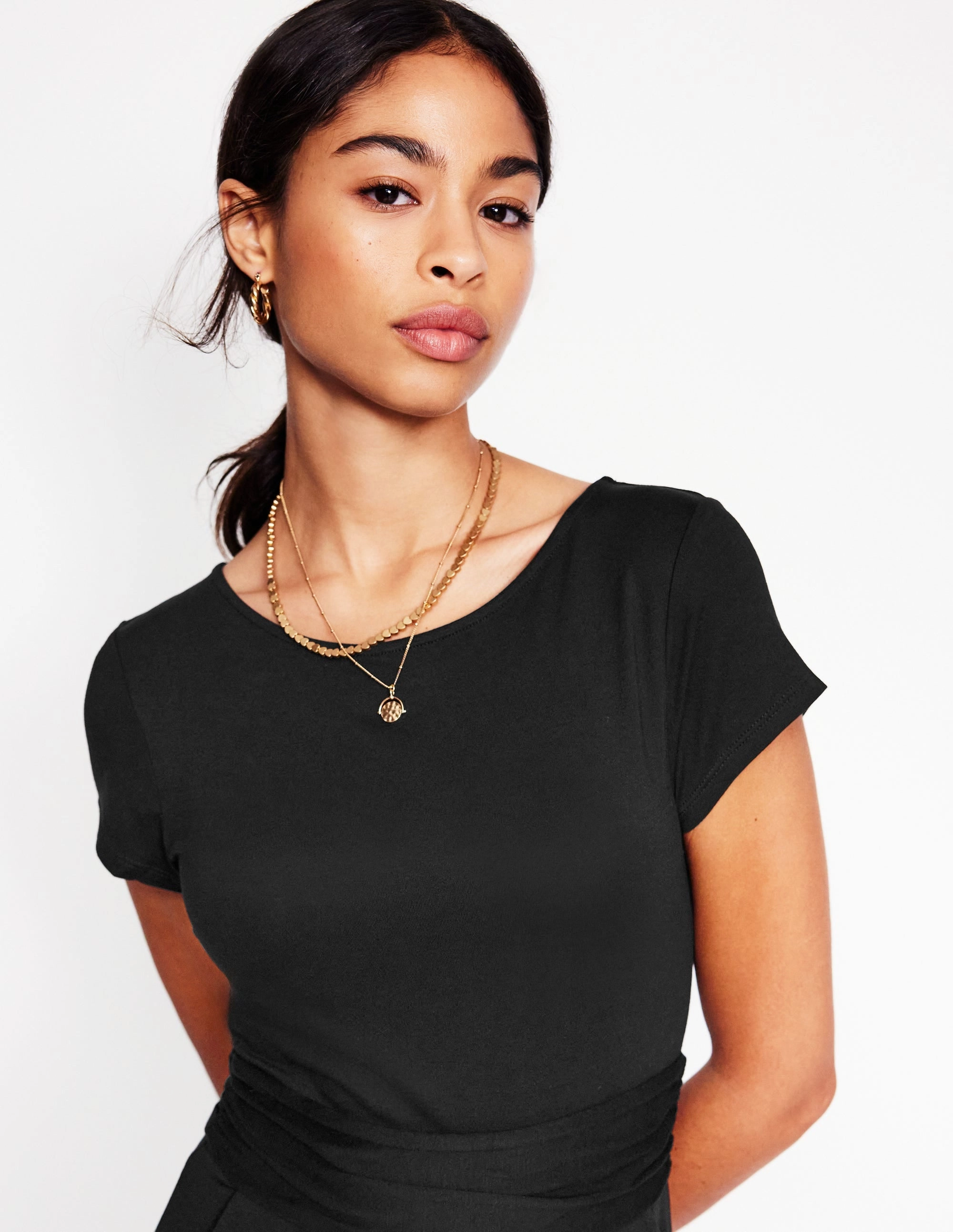 Daily Confidence Amelie Jersey Dress-Black
