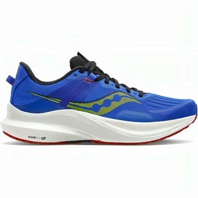 Saucony Tempus Mens Running Shoes - Blue spandex running wear