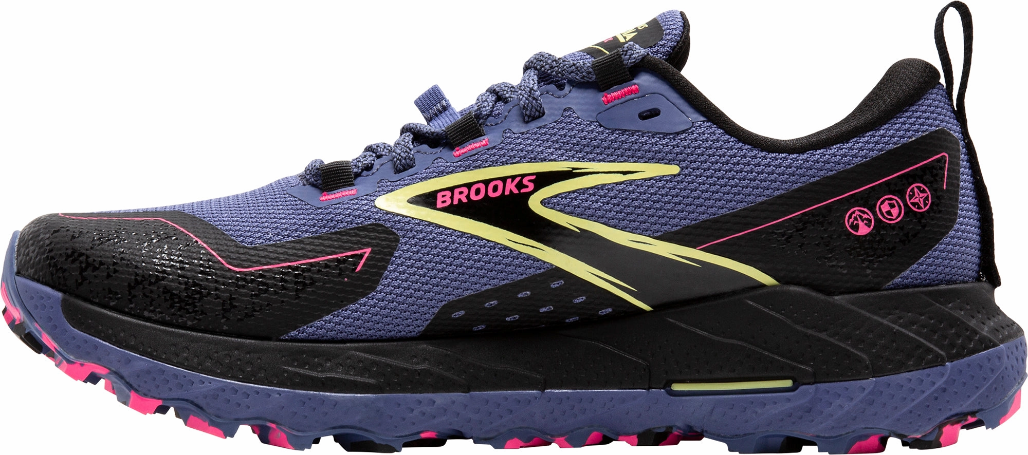 Impact Diffusing Midsole Ventilated Upper Design Brooks Cascadia 18 GORE-TEX Womens Trail Running Shoes - Blue
