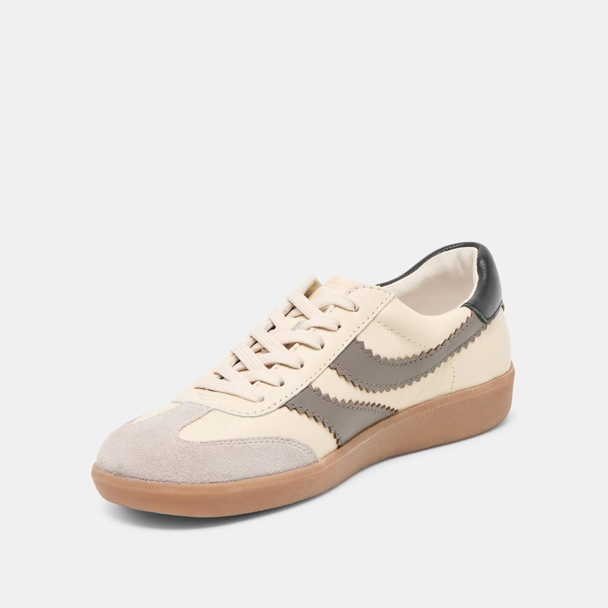 MERIT SNEAKERS WHITE GREY LEATHER Light Impact