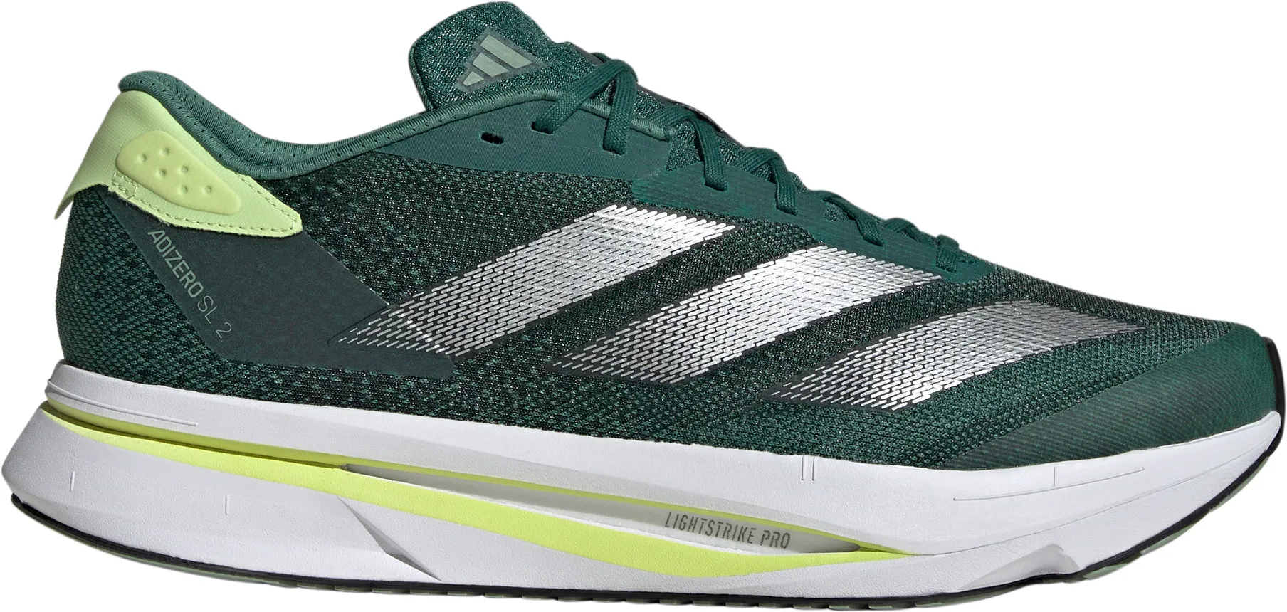 cross - country Elastic laces adidas Adizero SL 2 Mens Running Shoes - Green