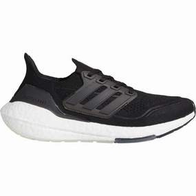 adidas Ultra Boost 21 Womens Running Shoes - Black running on treadmill shoes