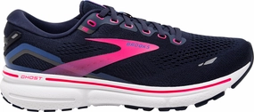 Heat Dissipating Design Brooks Ghost 15 Womens Running Shoes - Navy