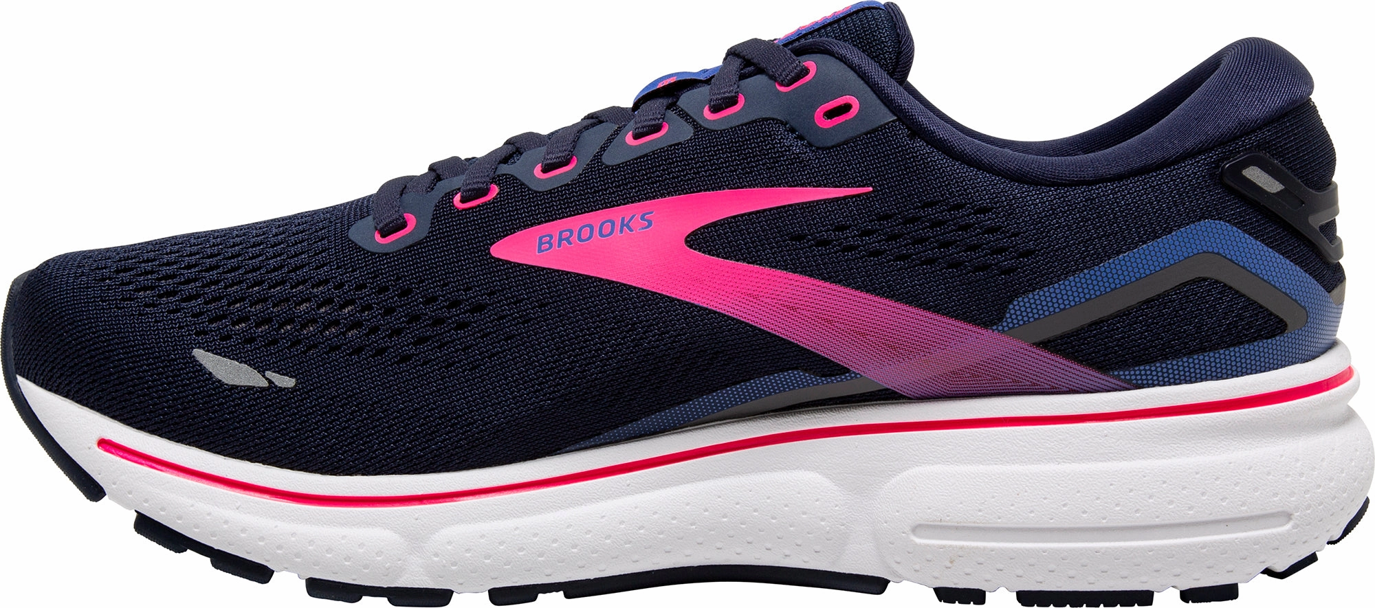 Brooks Ghost 15 Womens Running Shoes - Navy Long   Lasting