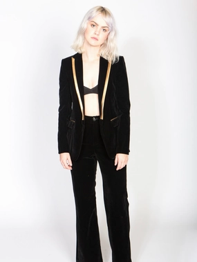 Any Old Iron Black Velvet Suit Hiking Style