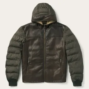 Gloss Free Texture Durable Stitching Stetson Hooded Suede Jacket