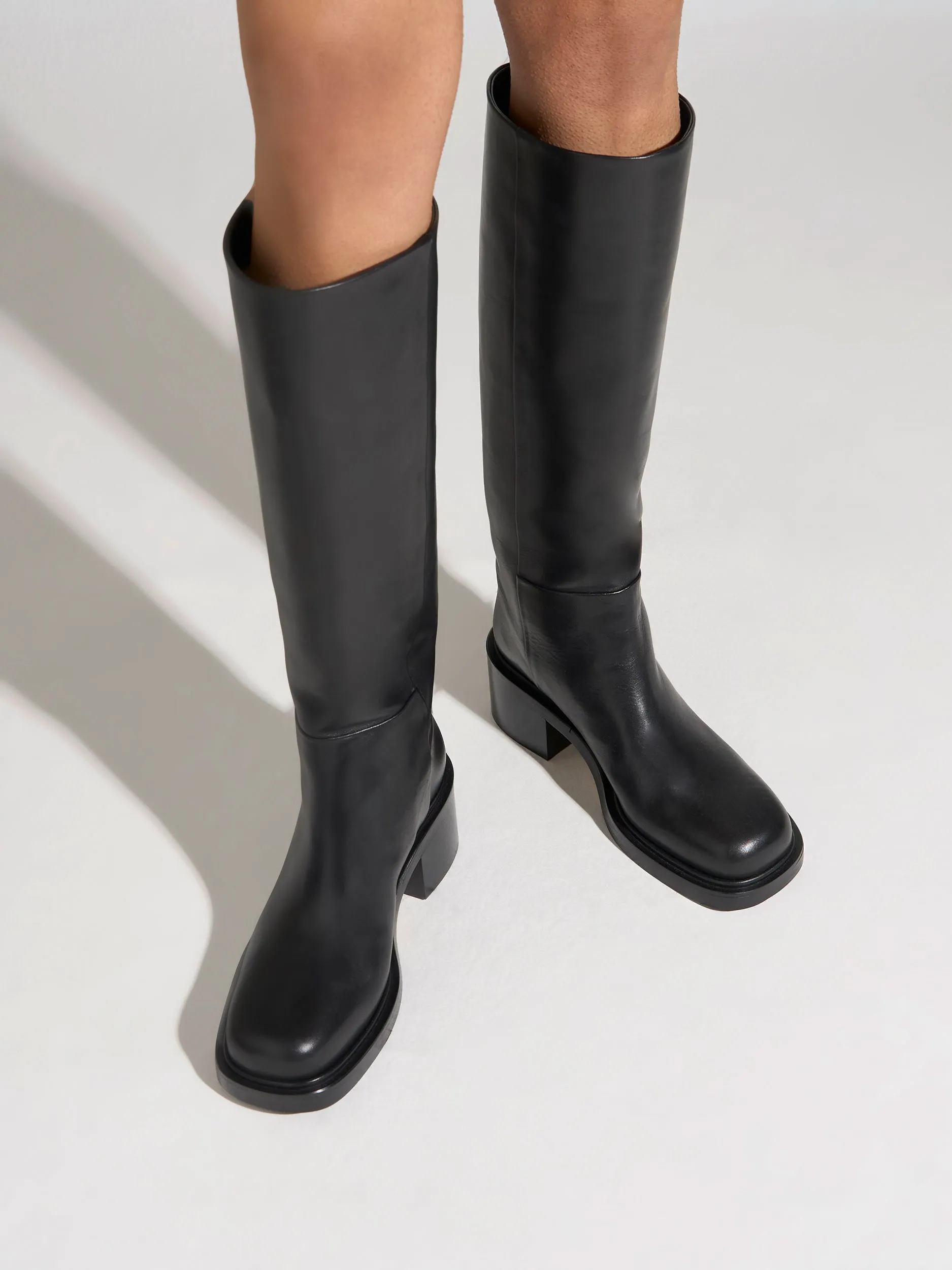 Taito Block Heel Boots Bold Design