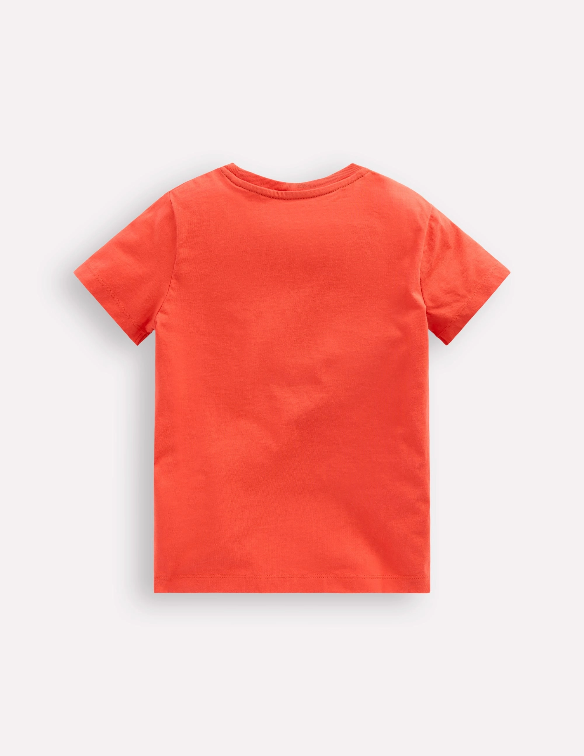 Zip Applique T-shirt-Kiln Orange Crocodile Sporty Chic