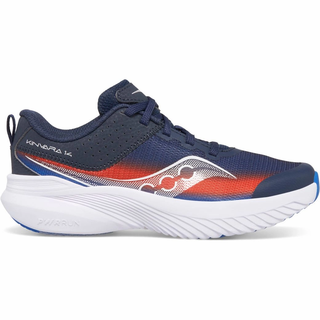 Saucony Kinvara 14 LTT Junior Running Shoes - Navy Flexible Comfort Non Slip Pattern