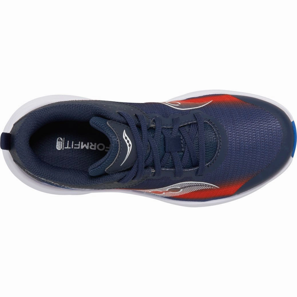 Reinforced Stitching Saucony Kinvara 14 LTT Junior Running Shoes - Navy