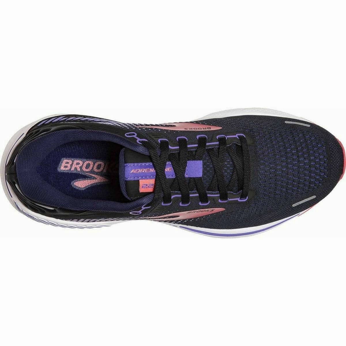 Soft Soles competitive runner Brooks Adrenaline GTS 22 Womens Running Shoes - Black