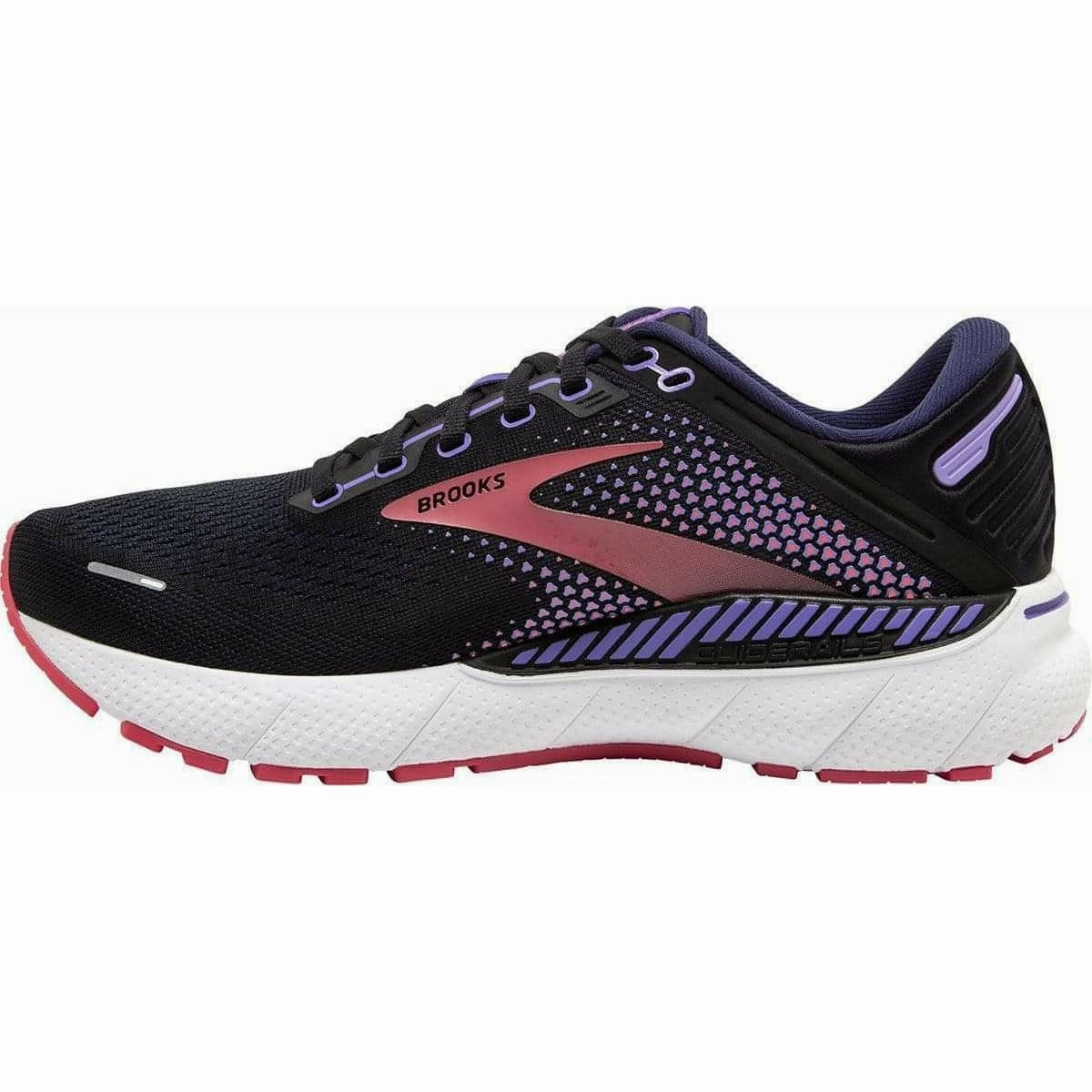 Brooks Adrenaline GTS 22 Womens Running Shoes - Black Maximum Performance Lightweight Build