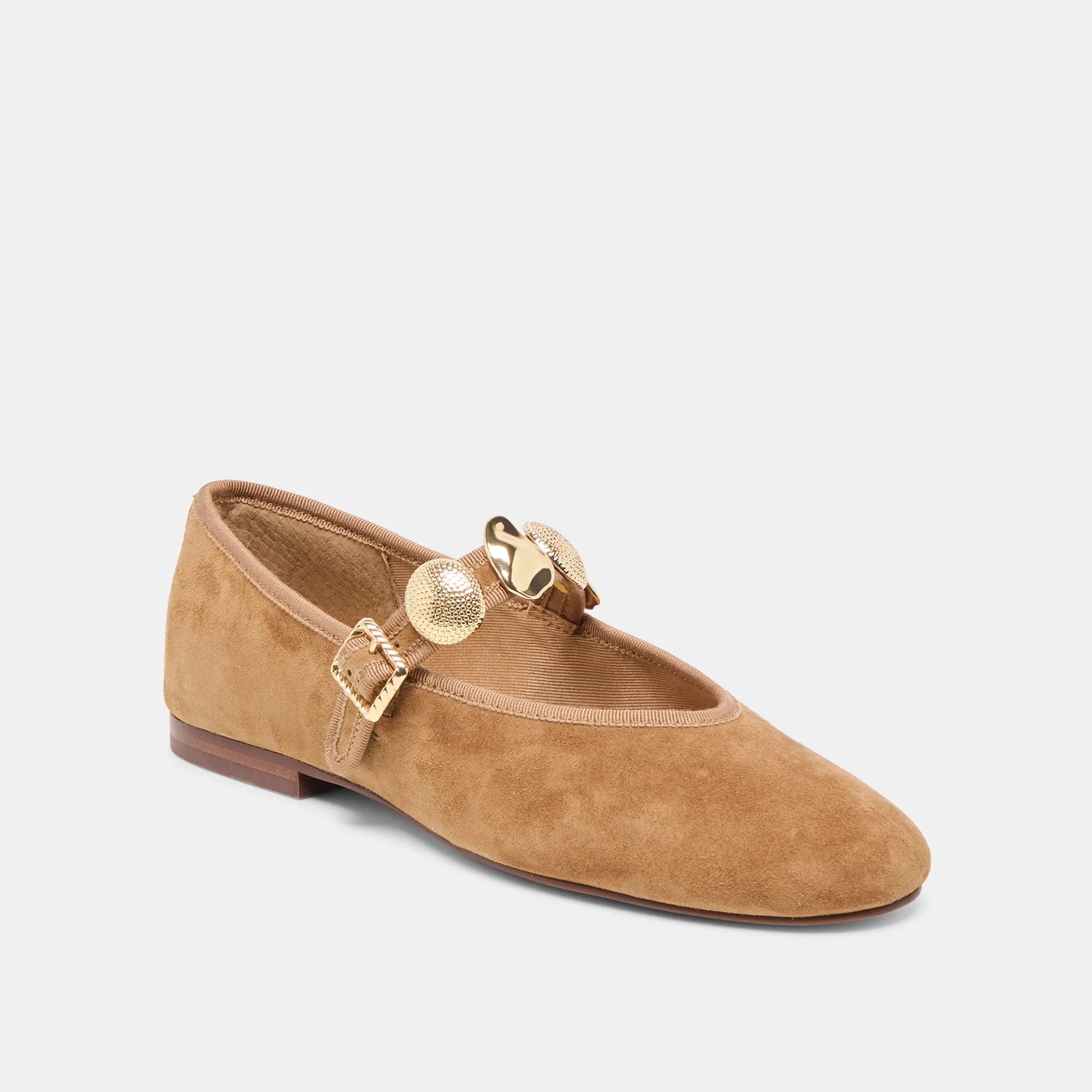 RELAN BALLET FLATS LT BROWN SUEDE Patio Step