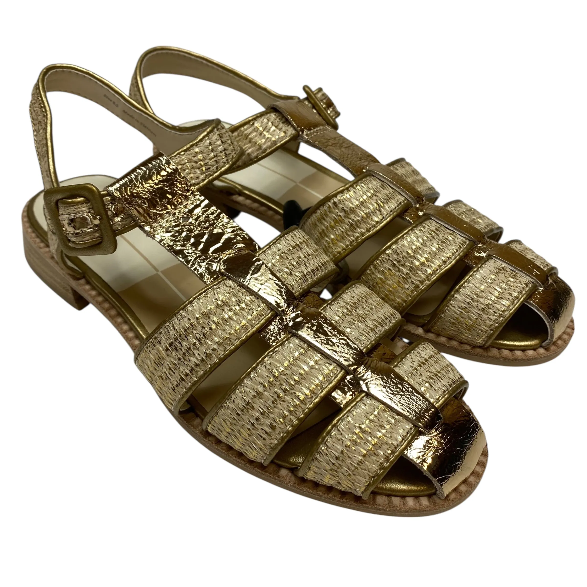 Shoes Flats By Dolce Vita In Gold, Size:8.5 Book Fair