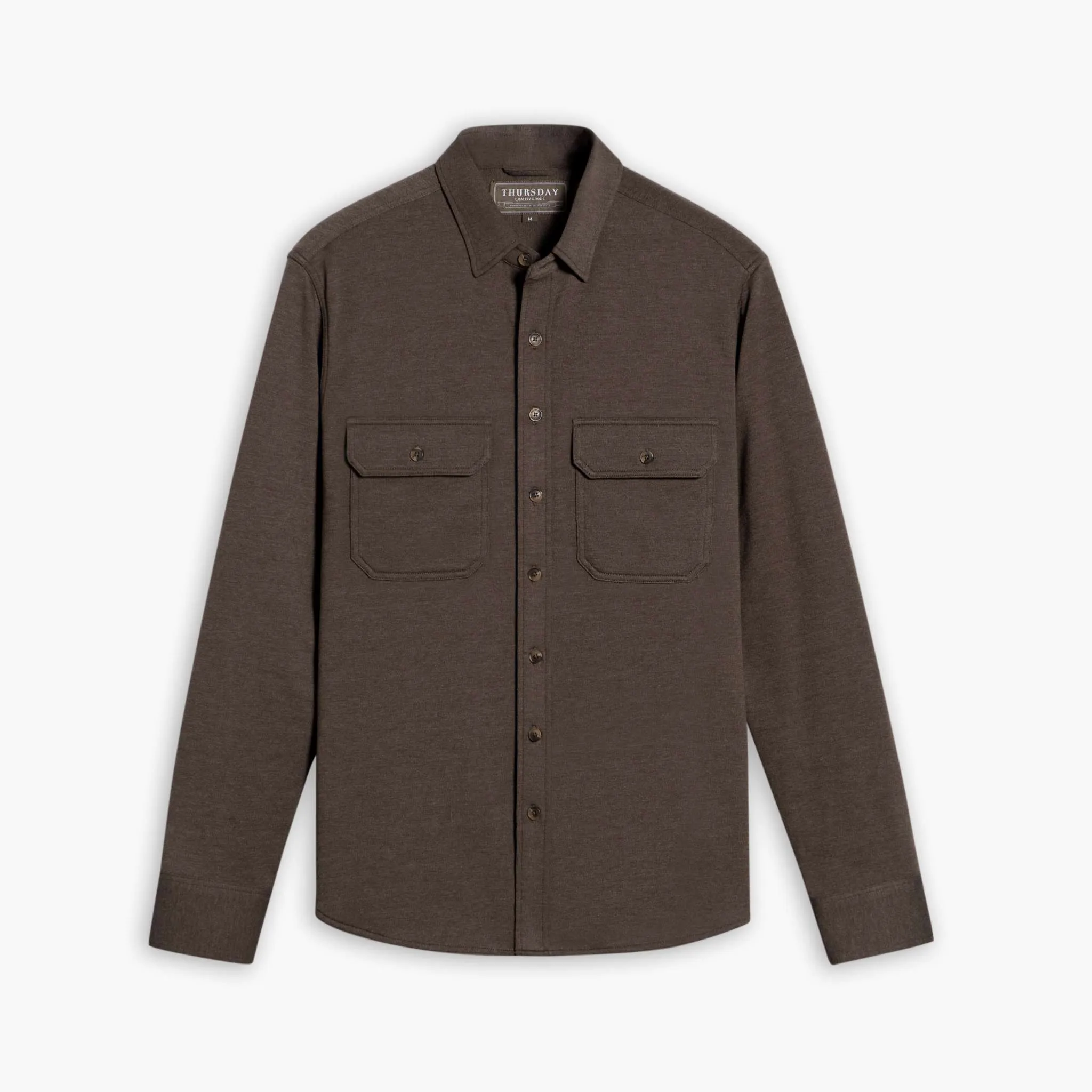 Everyday Button-Down Shirt | Brown (Two Pocket) Rooftop Bar
