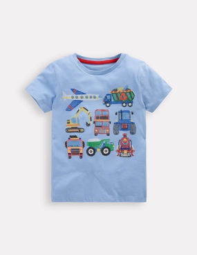 Bohemian freedom Perfect Layer Superstitch T-Shirt-Glacier Blue Vehicles