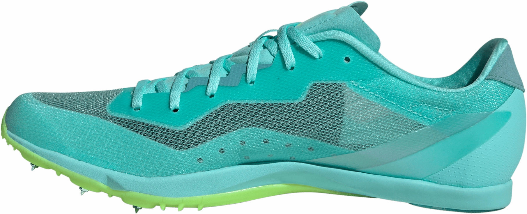 adidas Adizero Distancestar Running Spikes - Green Supportive arch