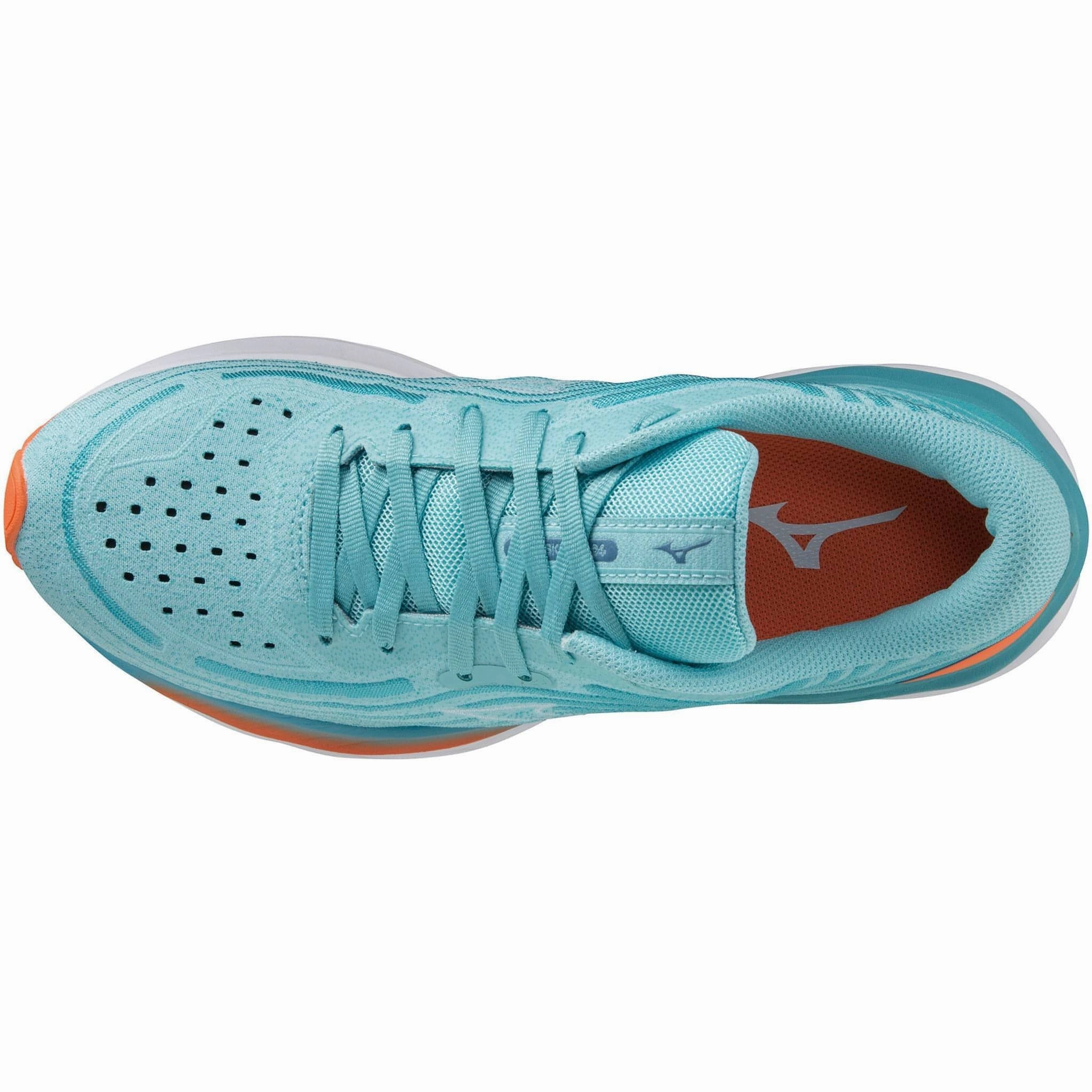 Mizuno Wave Skyrise 4 Womens Running Shoes - Blue Gym Shoes Breathable Ventilation Channels