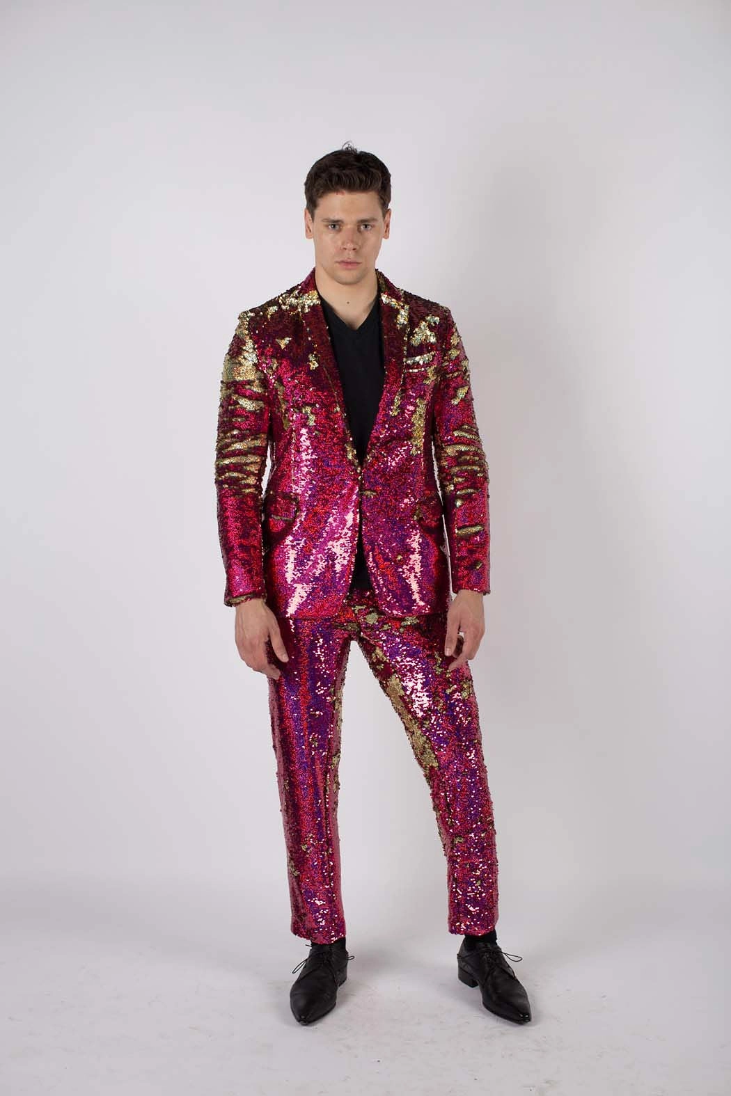 Chic Look Wear Any Old Iron Men's Hologram Suit