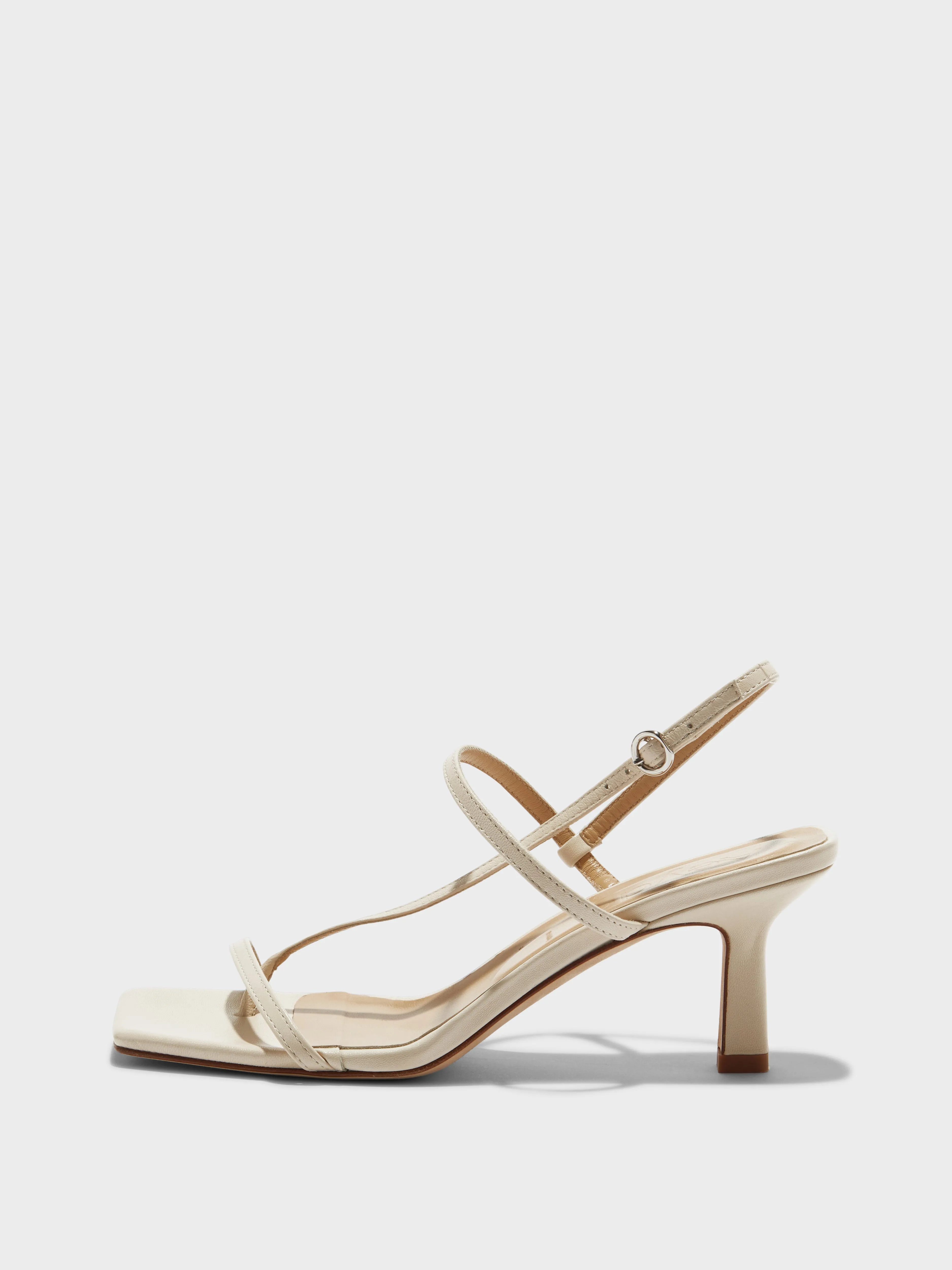 Pivot Point Daytime Heels Elise Leather Toe-Post Sandals