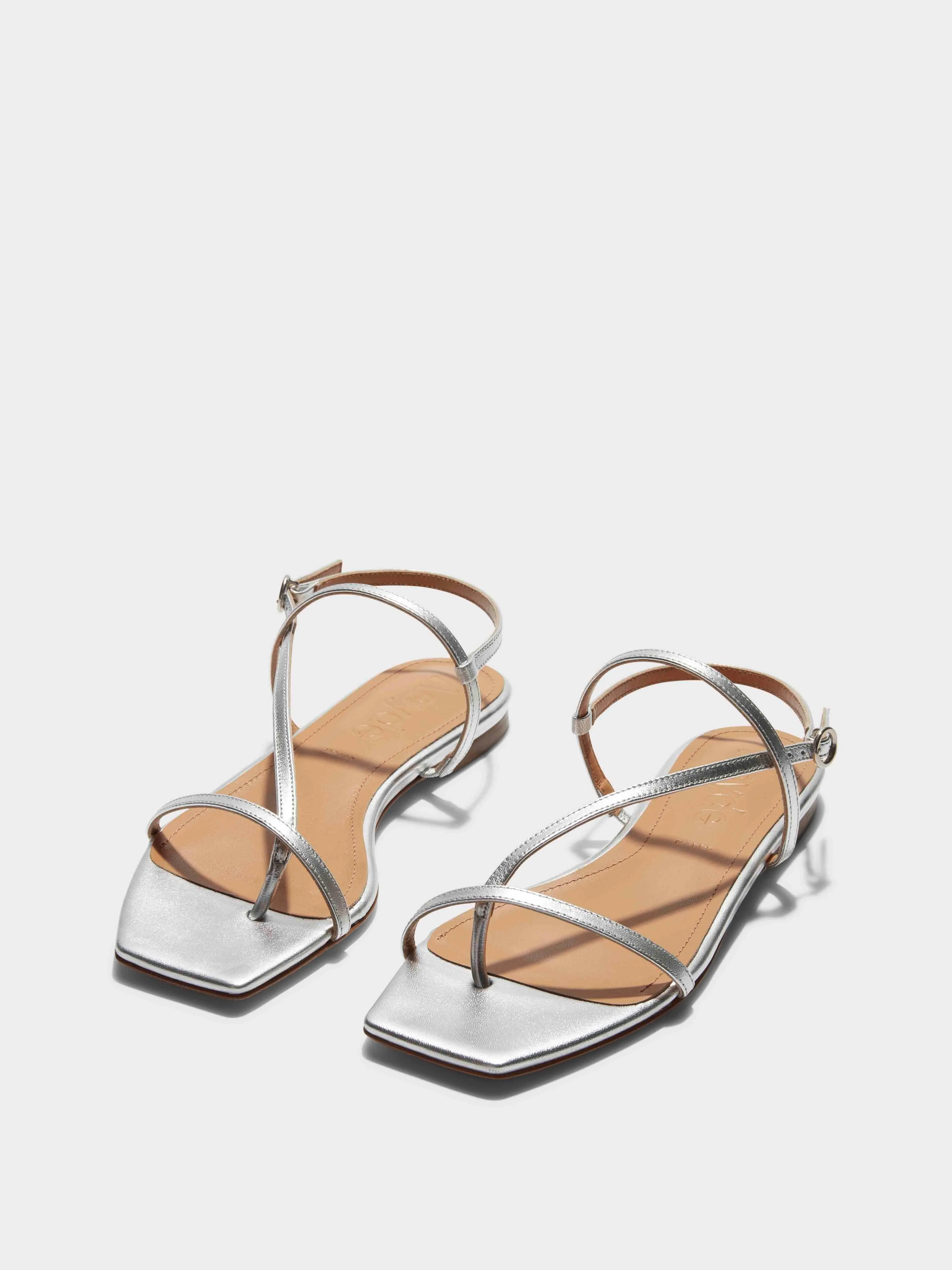 Ella Leather Toe-Post Sandals Street Walk