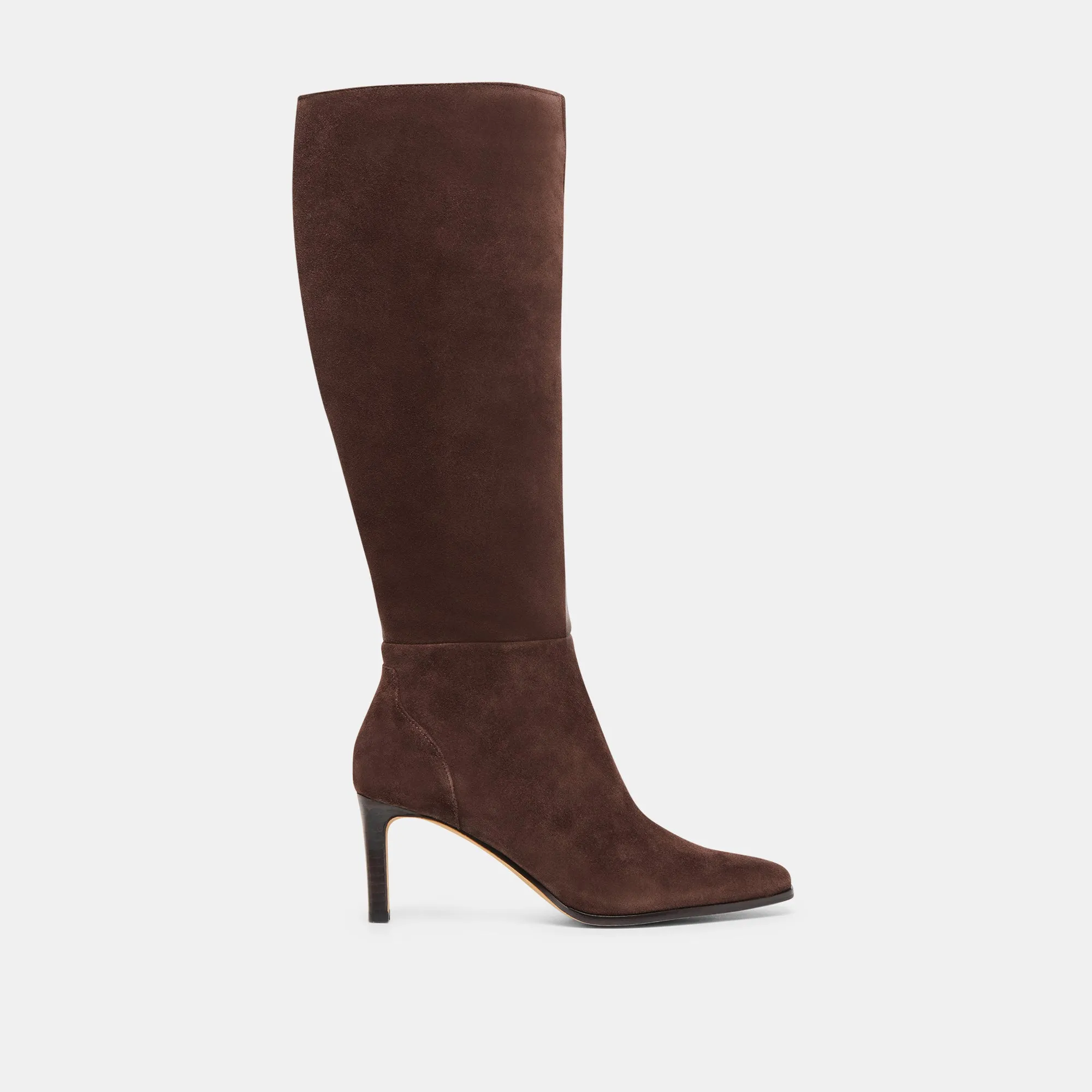 work mode EMMI WIDE CALF BOOTS DK BROWN SUEDE