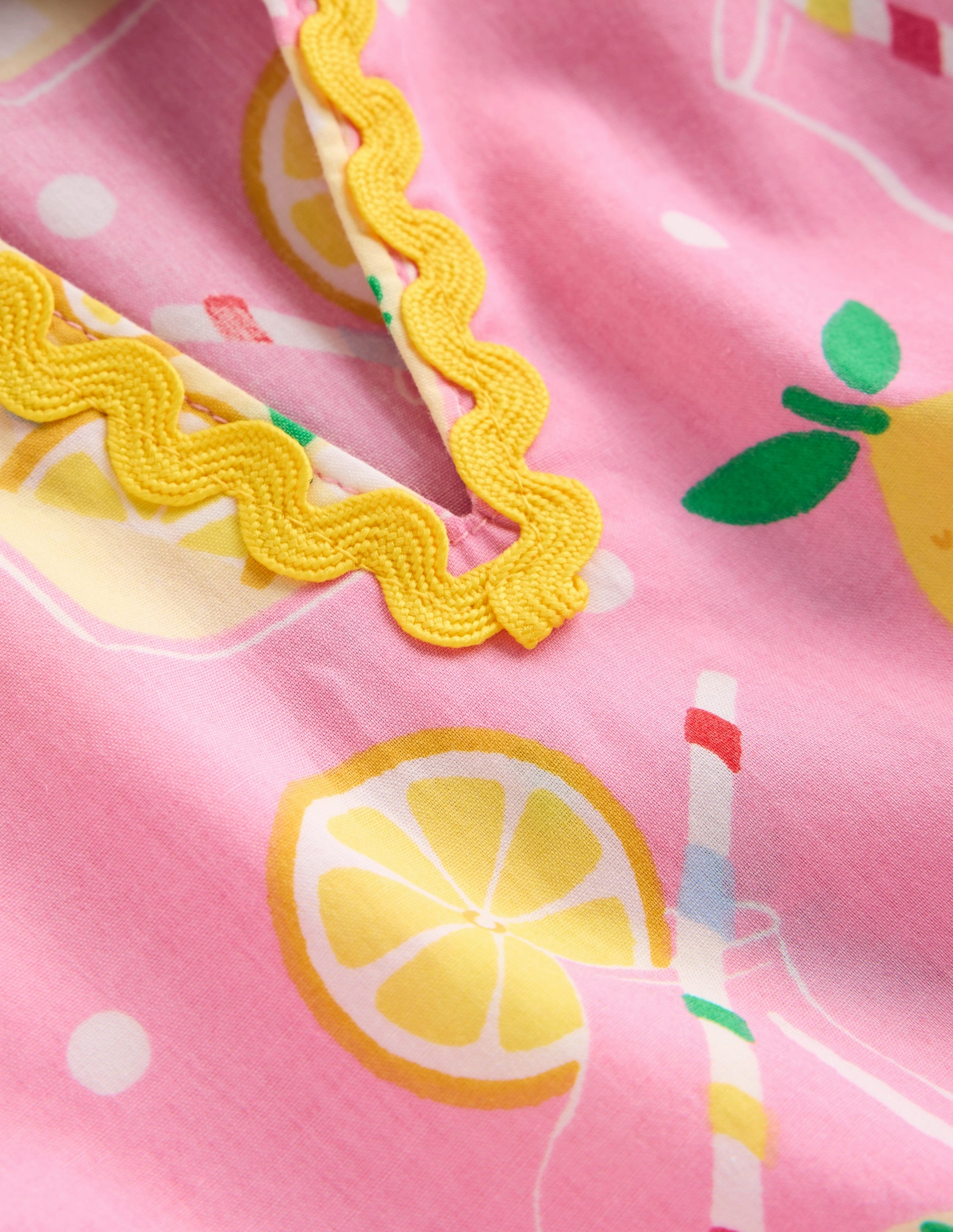 Bright Mood Breeze Flow Emmy Woven Beach Dress-Chalk Pink Lemonade