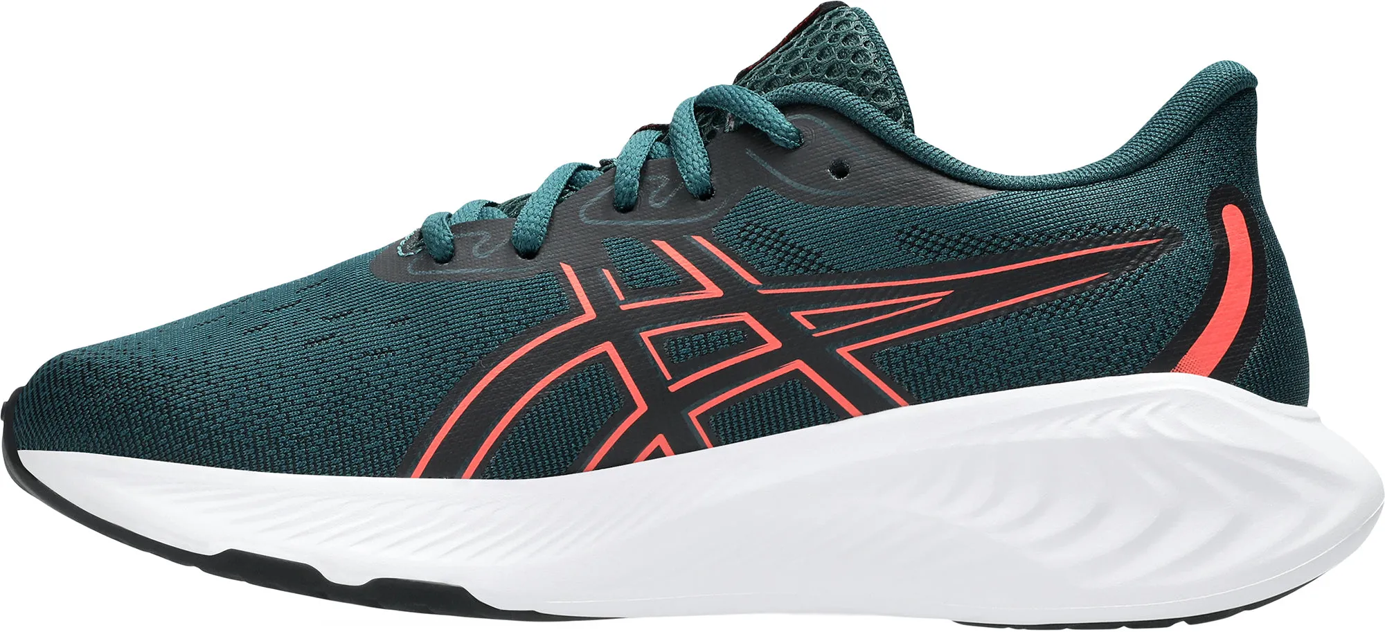 Asics Gel Cumulus 26 GS Junior Running Shoes - Green Contoured Arch Design responsive - midsole - feature shoes