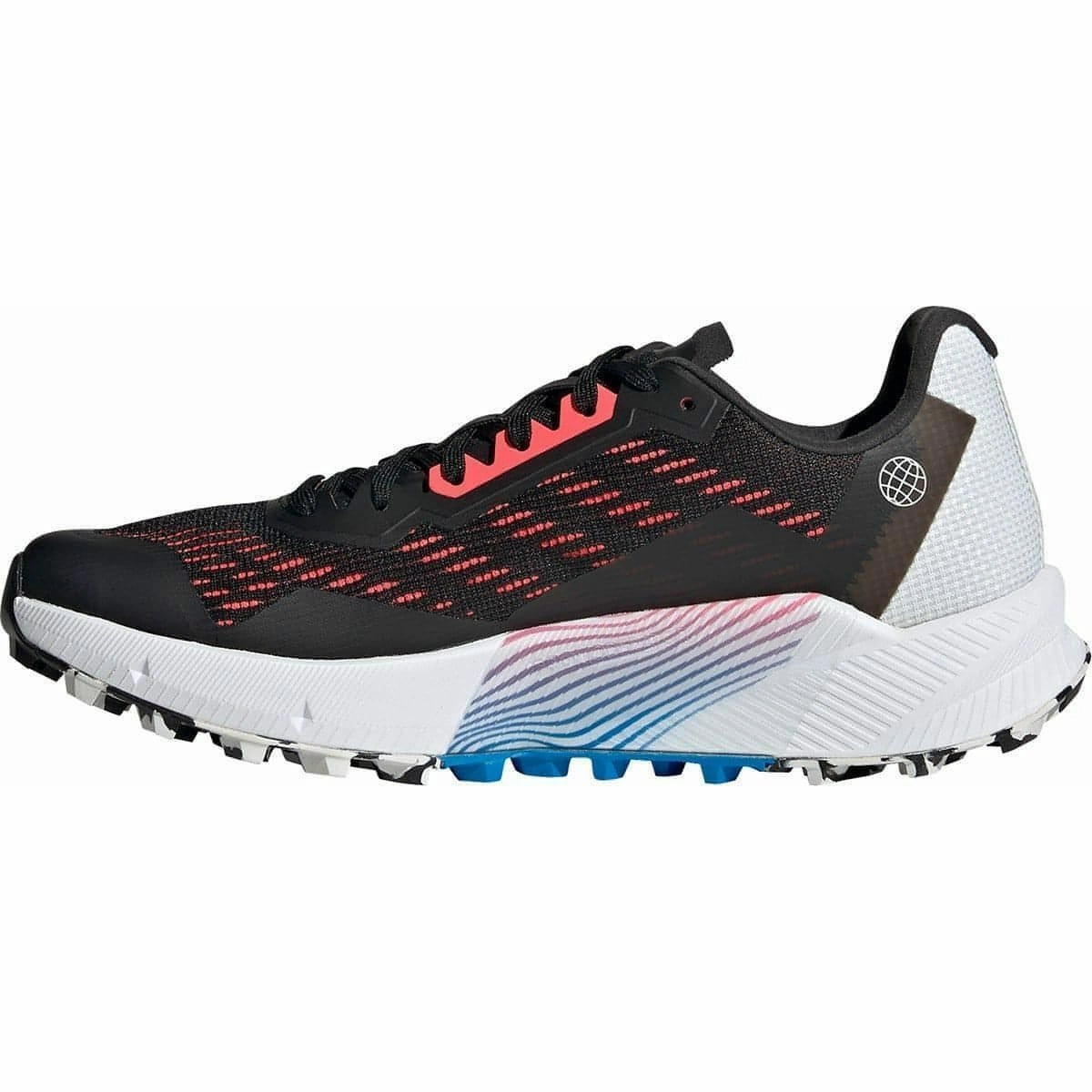 adidas Terrex Agravic Flow 2 Womens Trail Running Shoes - Black Quick Dry Upper Fabric dusk run running wear