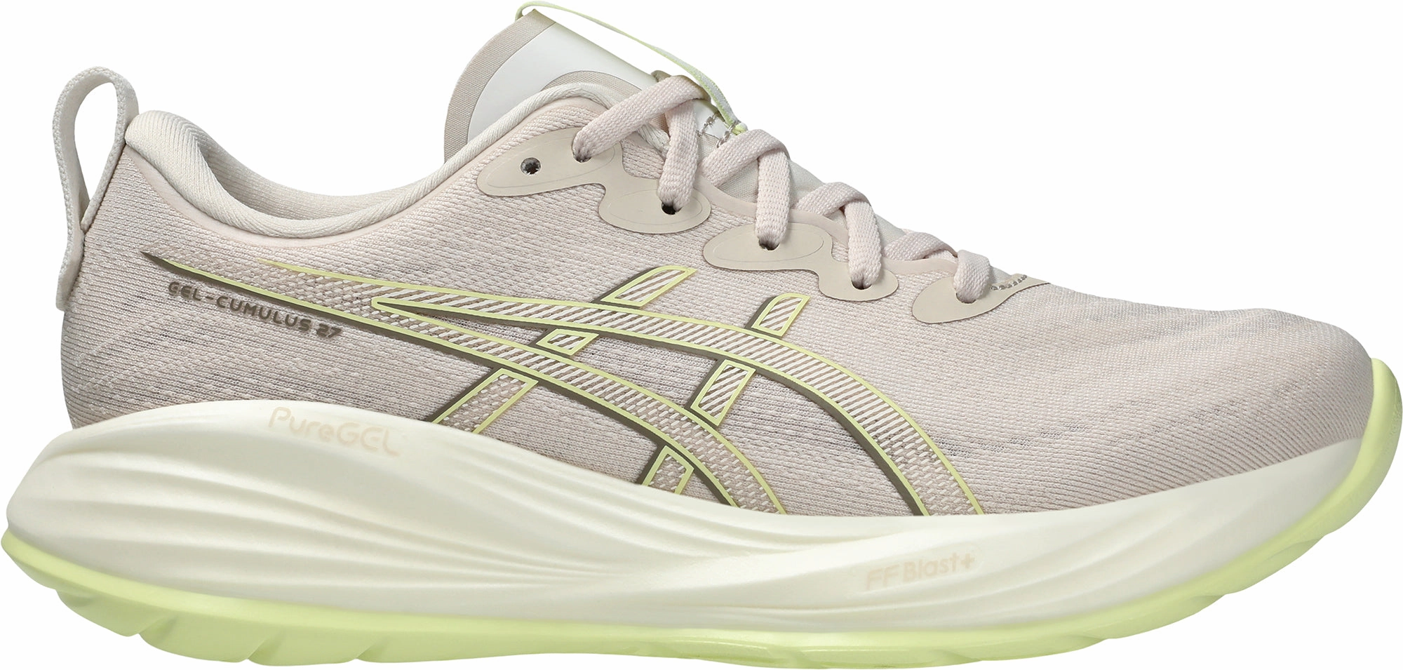 Anatomical shape Asics Gel Cumulus 27 Womens Running Shoes - Beige