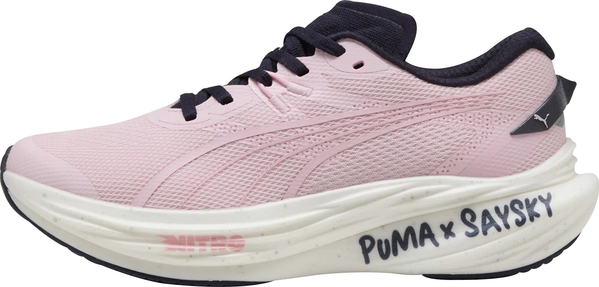Puma Deviate Nitro 3 X SAYSKY Womens Running Shoes - Pink Ventilated Insoles