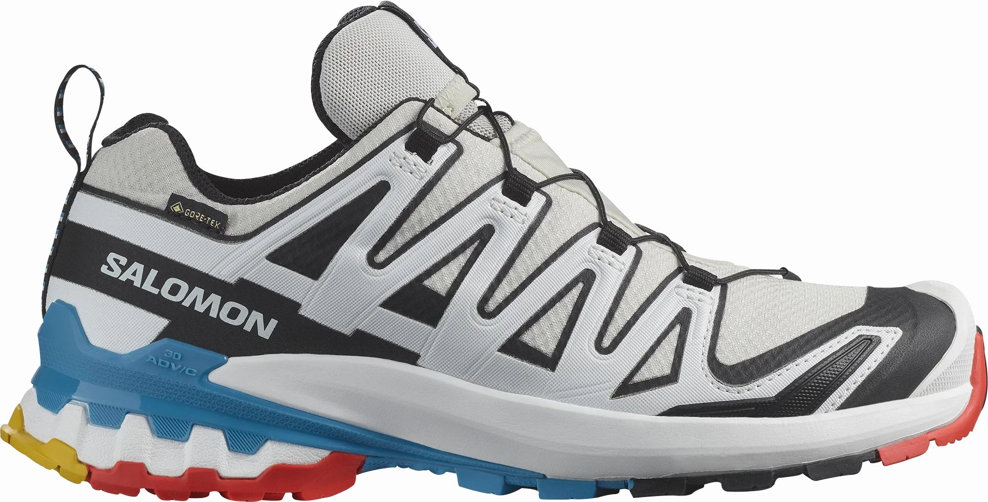 beginner shoes Salomon XA Pro 3D V9 GORE-TEX Womens Trail Running Shoes - White