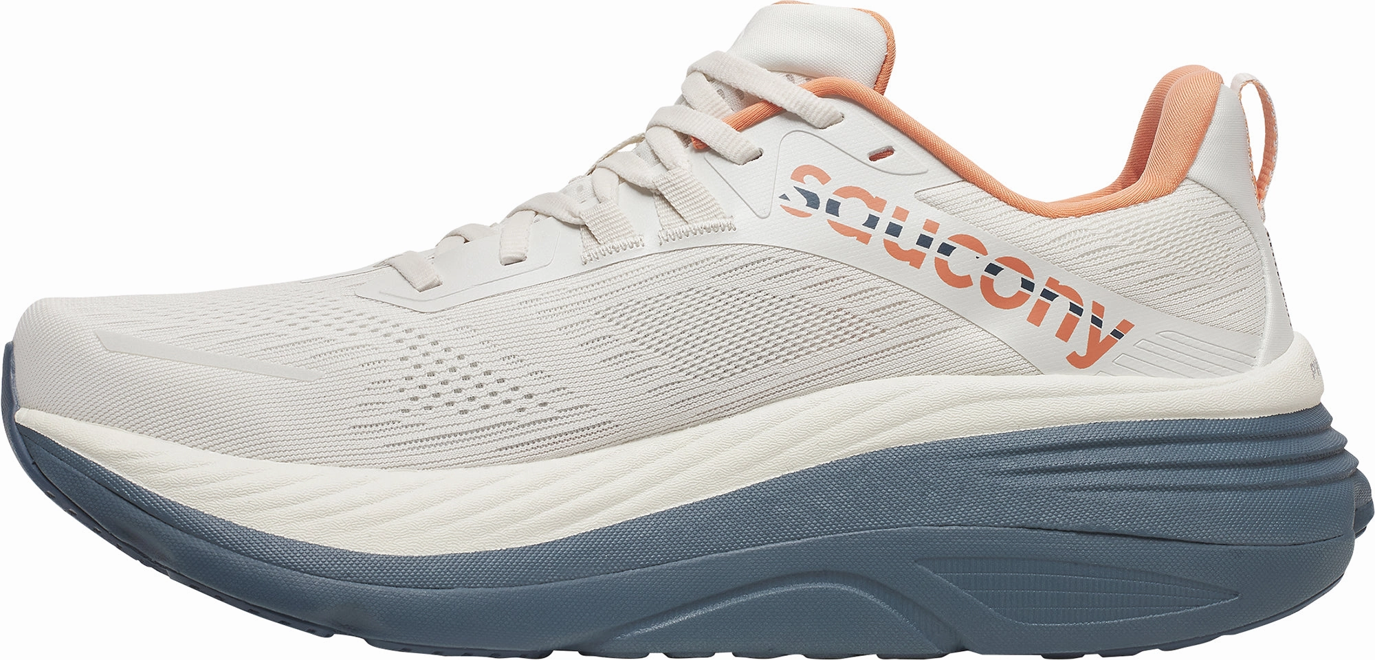 Saucony Hurricane 24 Mens Running Shoes - White lightweight - construction shoes mood enhancement