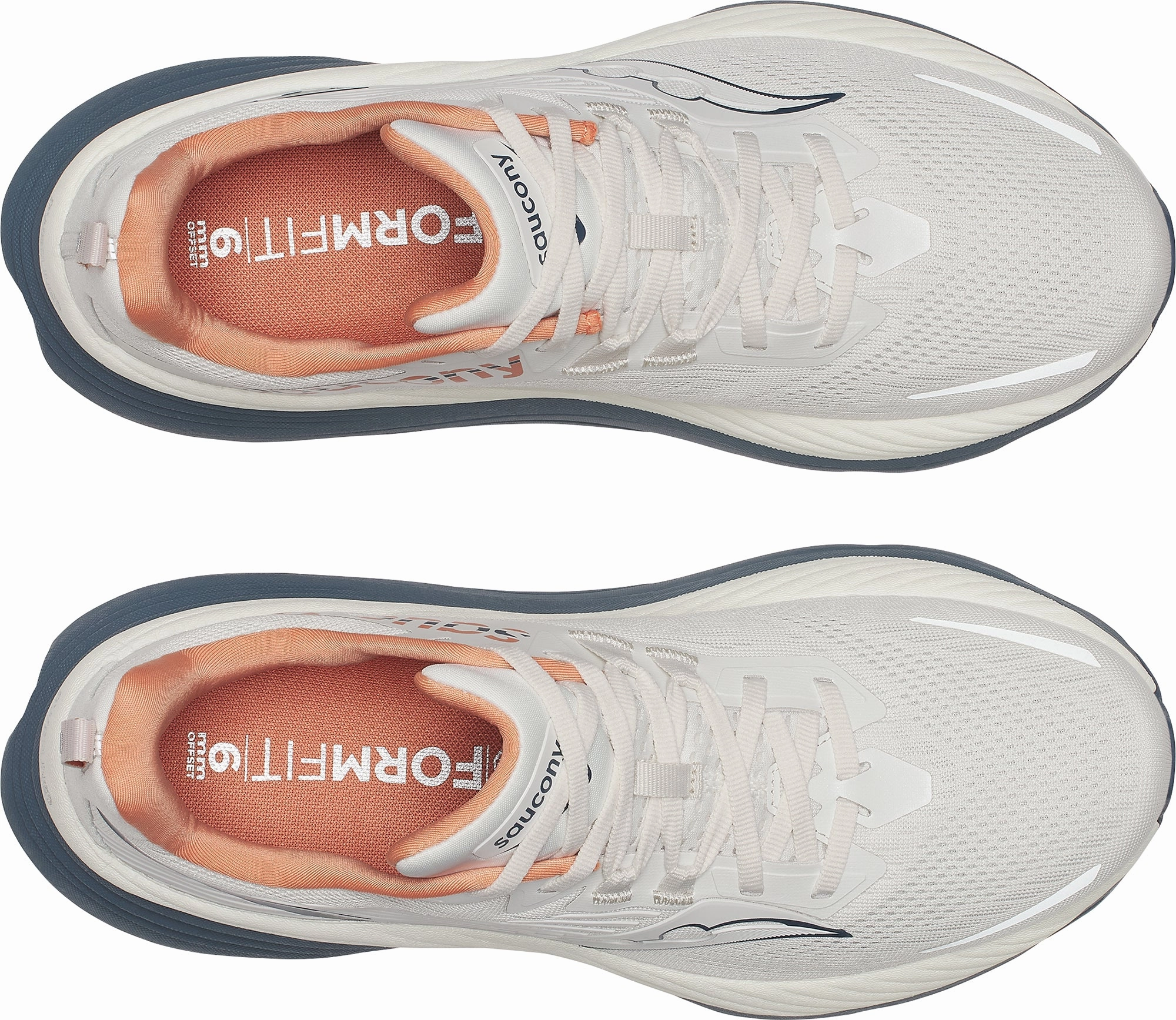 removable - insole - convenience shoes Saucony Hurricane 24 Mens Running Shoes - White