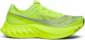 running in a crater area shoes speed - optimized Saucony Endorphin Pro 4 Mens Running Shoes - Yellow