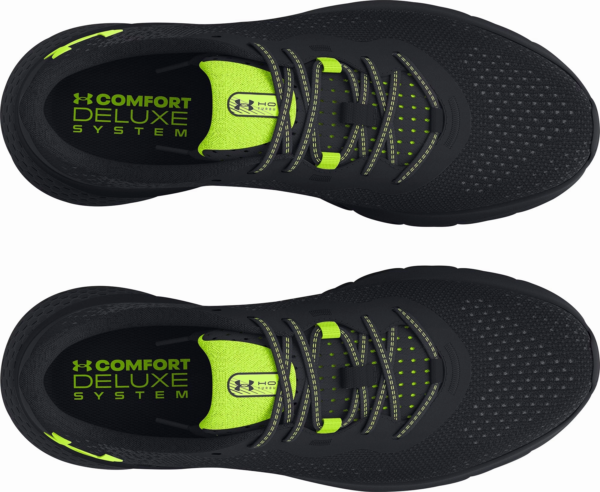 Durable Abrasion Zones Under Armour Turbulence 2 Mens Running Shoes - Black