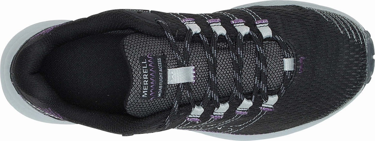 Traction Grip Compression Midsole Merrell Fly Strike GORE-TEX Womens Trail Running Shoes - Black