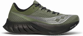 Sunrise Run Cushioned Insole Saucony Endorphin Pro 4 Mens Running Shoes - Green
