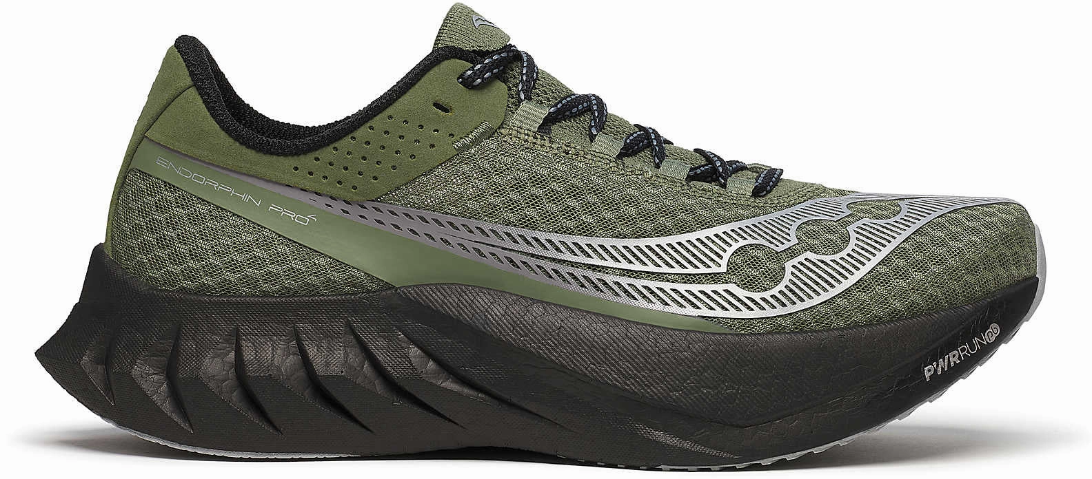 Sunrise Run Cushioned Insole Saucony Endorphin Pro 4 Mens Running Shoes - Green