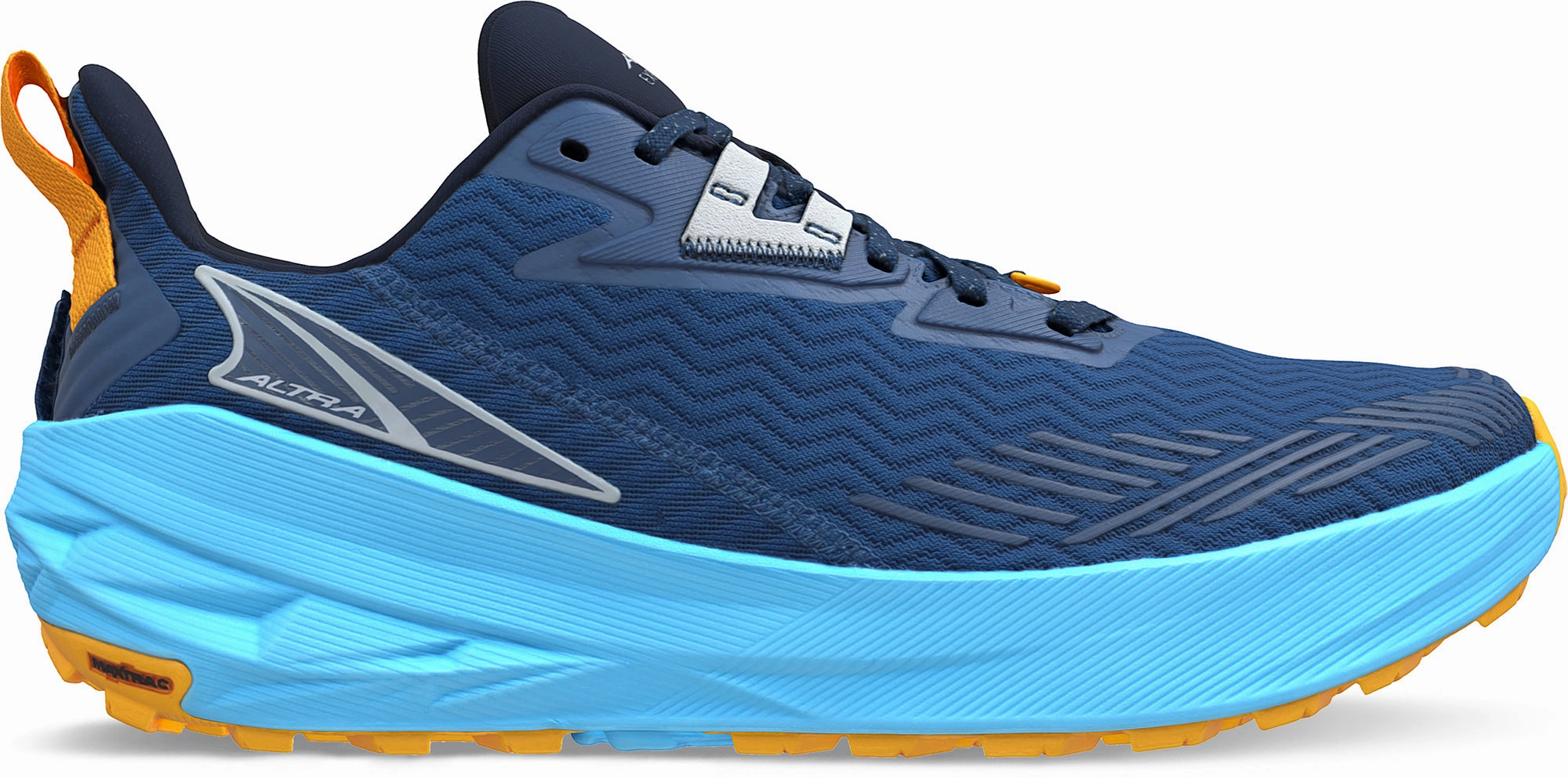 Ankle Collarbone Padding daily - runner Altra Experience Wild Mens Trail Running Shoes - Blue